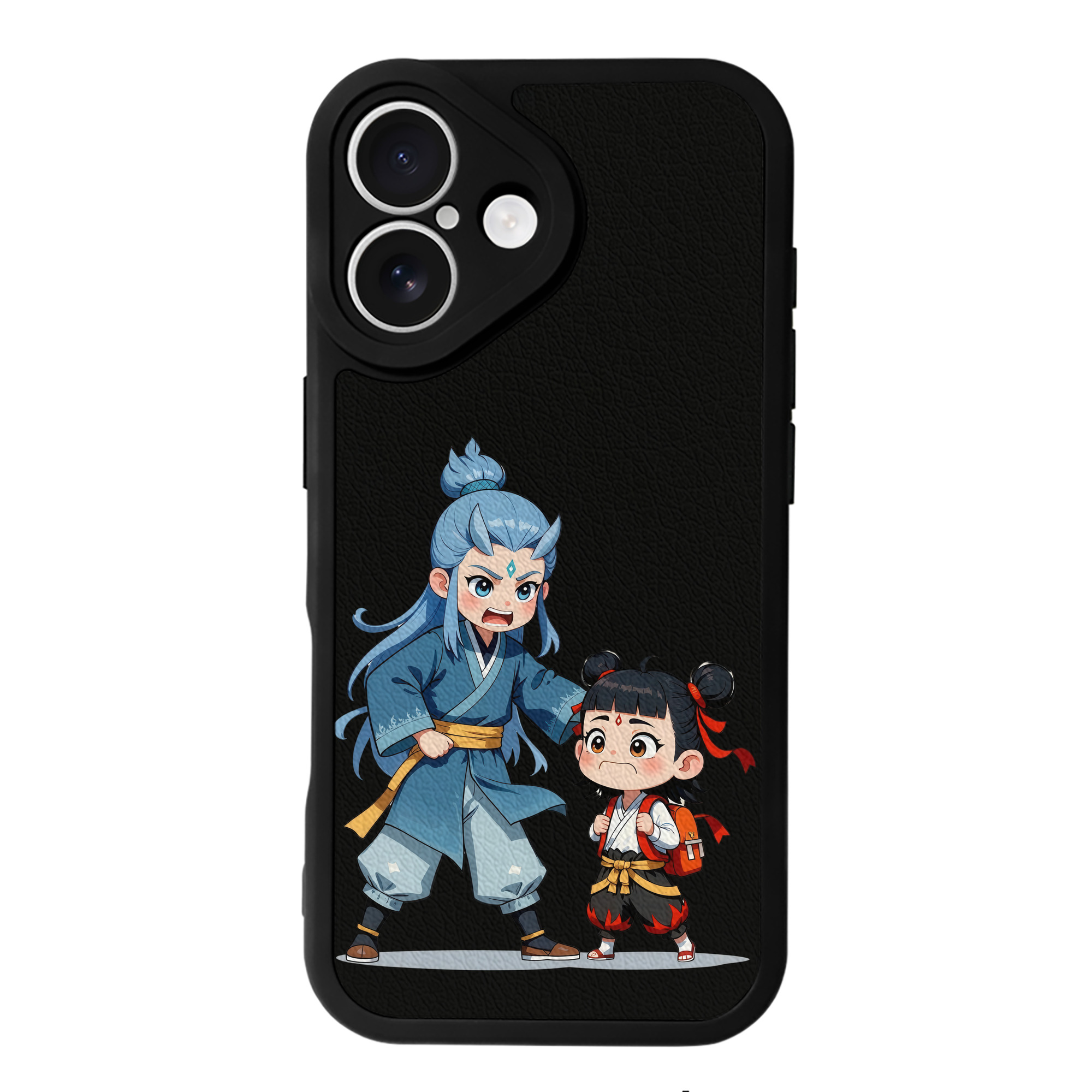（画像用） Ne Zha 2 ナタ 魔童の大暴れ 【iPhone 16シリーズ対応】シリコンスマホケース（レザー調） 材質：シリコン